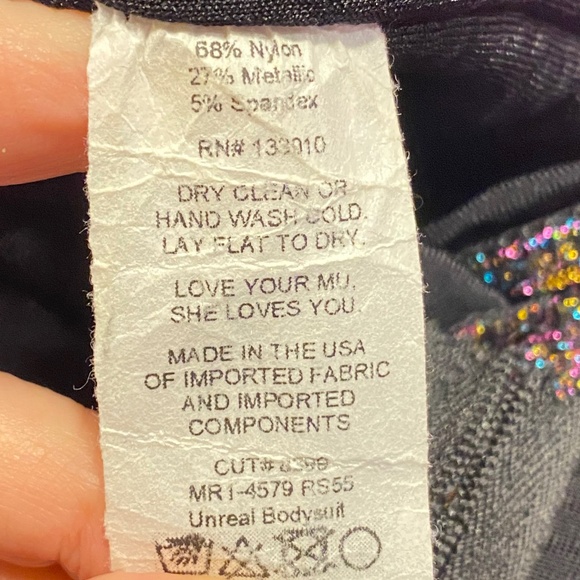 SHOW ME YOUR MUMU Unreal Bodysuit in Rainbow Shimmy  Shine Size S - Picture 6 of 7